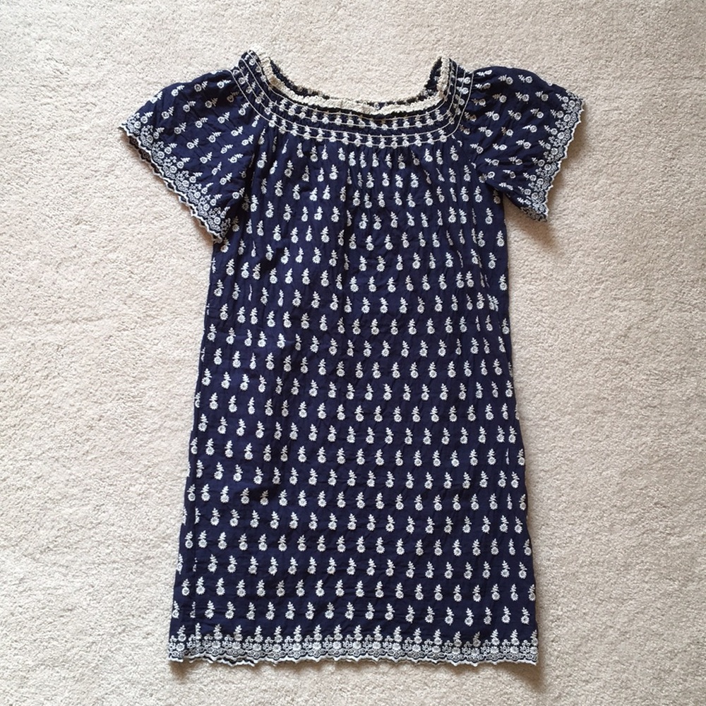 Max Studio Embroidered Peasant Dress